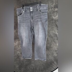 Torrid Crop Jeggings | Slate Blue-Grey Wash | Size 22 (3X)